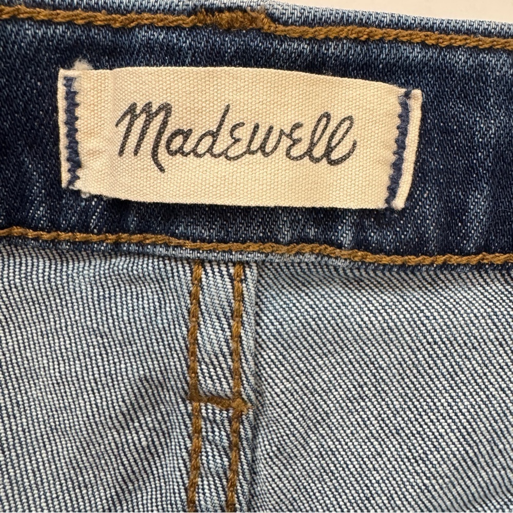 Madewell Curvy High-Rise Denim Shorts Blue Canterdale Wash Jeans Sz 27 - Picture 3 of 15